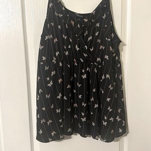 2x Torrid Georgette Ruuffle Front Cami